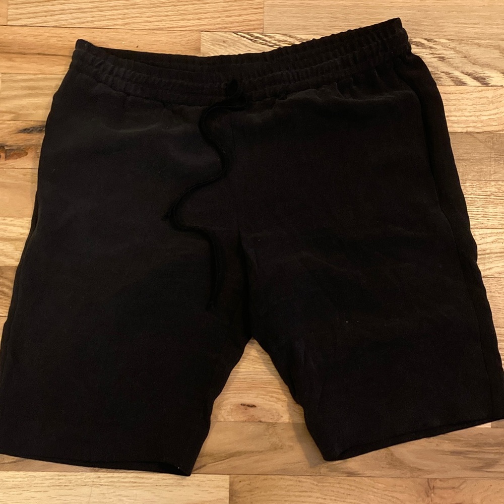 Black Silk Men's Shorts
